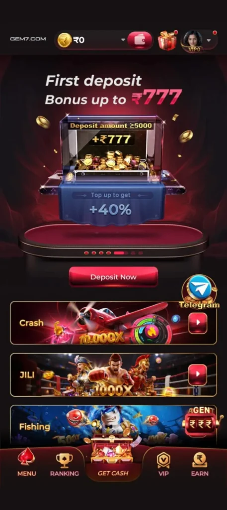 GEM7 withdrawal and payment methods